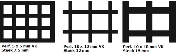 Lochblech Vierkant AISI 304